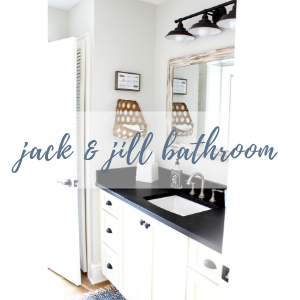 Tour of jack and jill bathroom 
