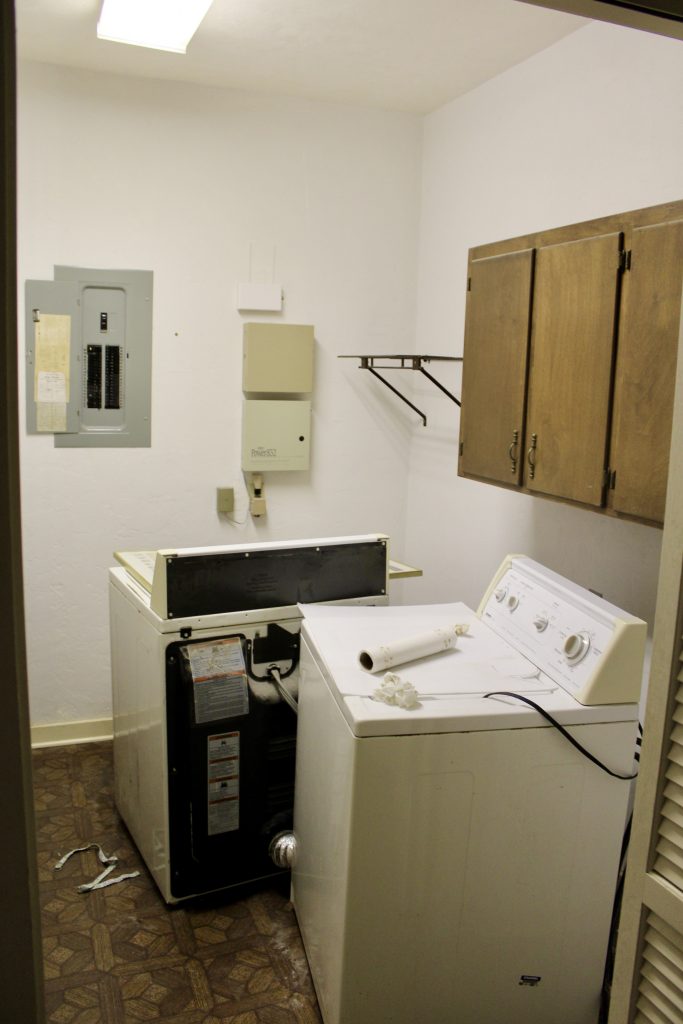 Before image of laundry room