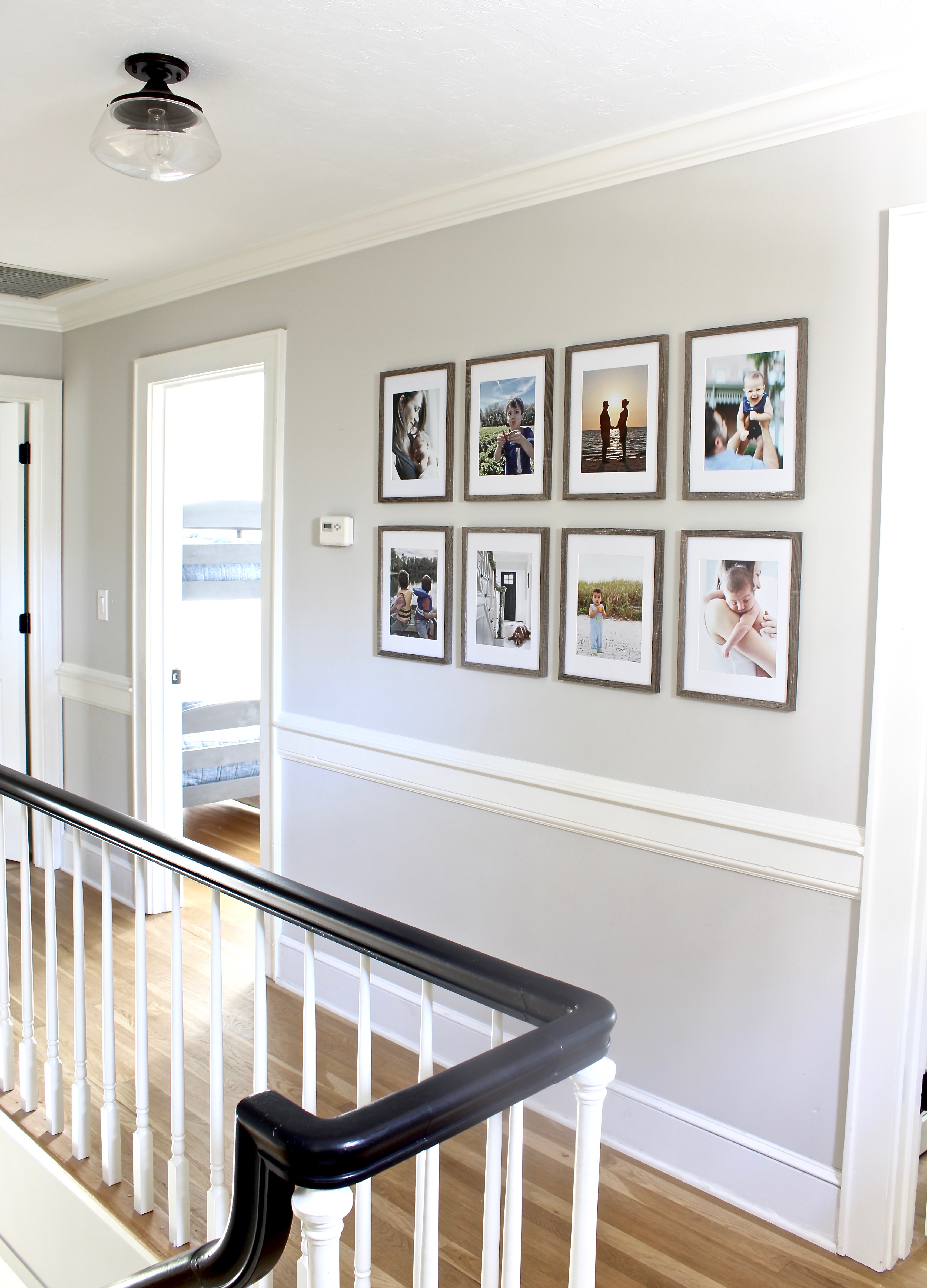 How to measure and hang a grid gallery wall! Dining room art with  affordable custom frames & hardware / Create / Enjoy